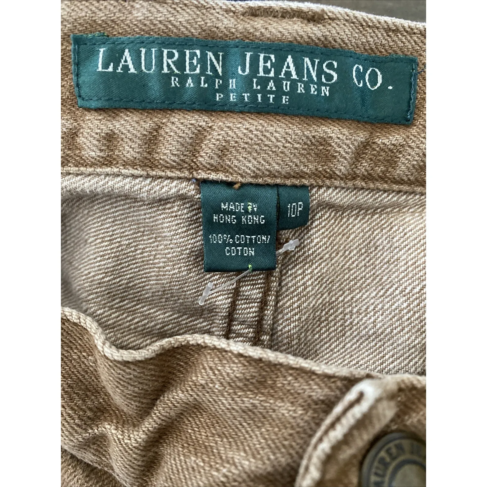 Ralph Lauren Jeans Co Womens Brown 10P Straight Leg Flare Studded Denim Western - Image 8