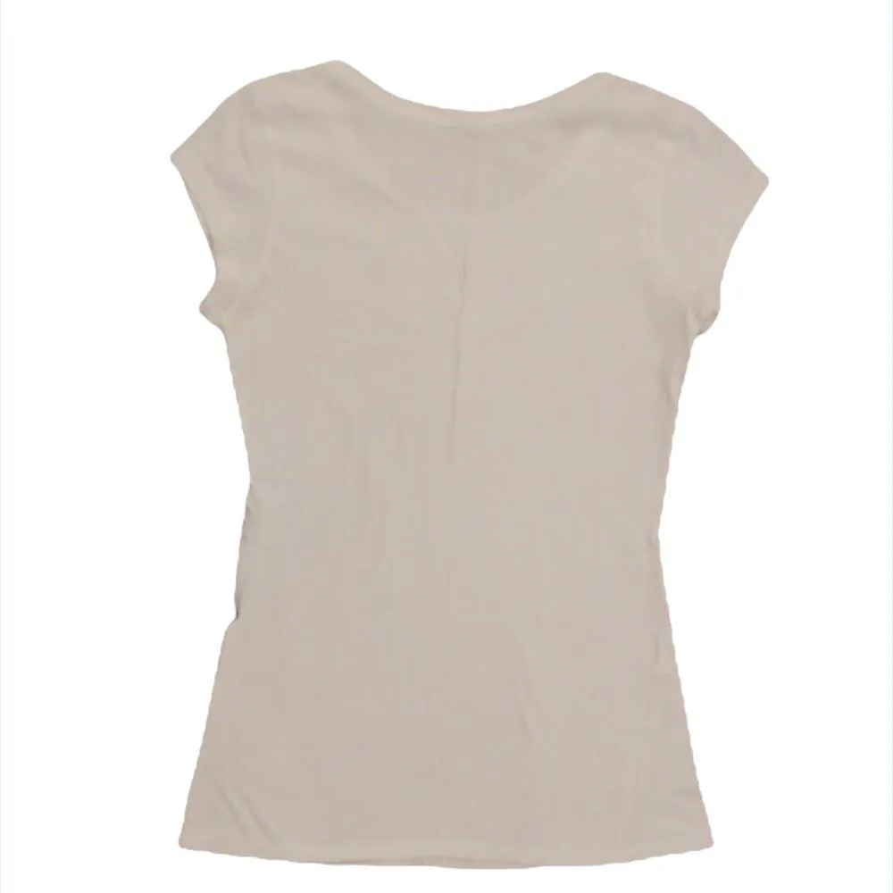 ✨ express women white beaded floral graphic tee✨ - Image 3