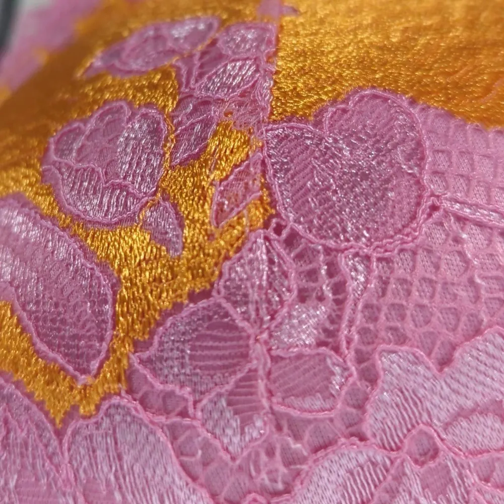 Savage x Fenty Lace'd Up Padded Low Balconette‎ Bra Orange Size undefined - Image 3