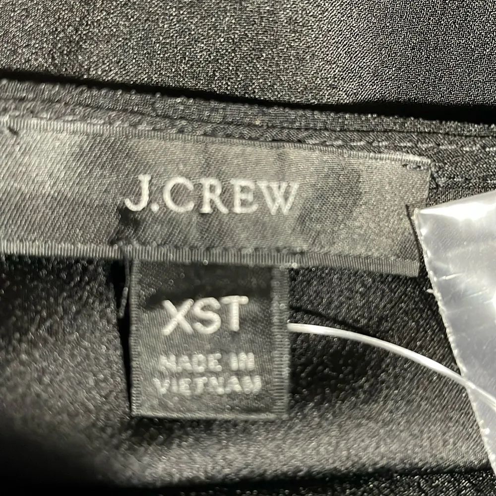 J Crew Keyhole Front Blouse Top Long Sleeve Black XS Tall NWT - Image 7