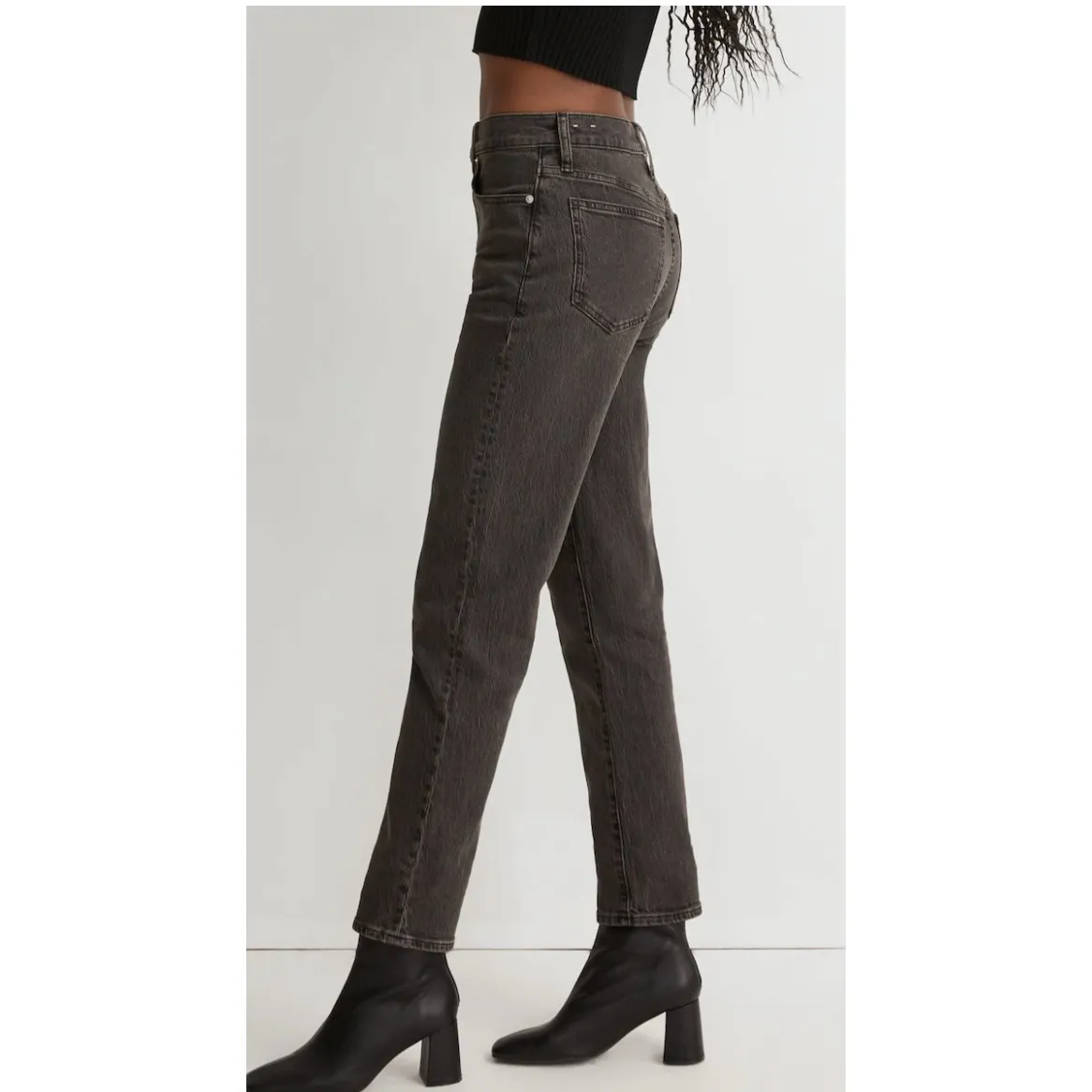 Madewell Jeans Womens Size 23P The Perfect Vintage Tapered Lunar Grey Wash Denim - Image 3