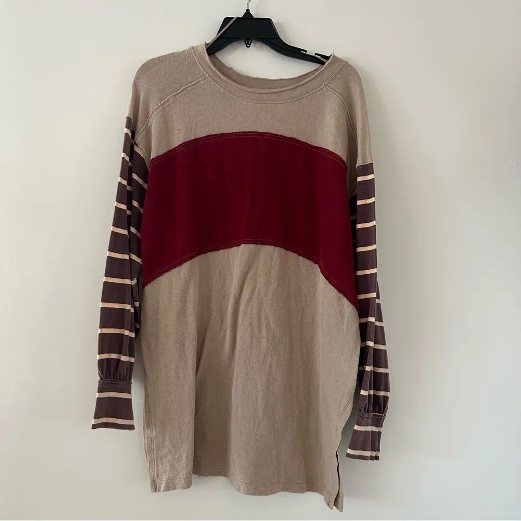 We The Free Awesome Baggy Loose Stripe Long Sleeve Size XS - Image 2