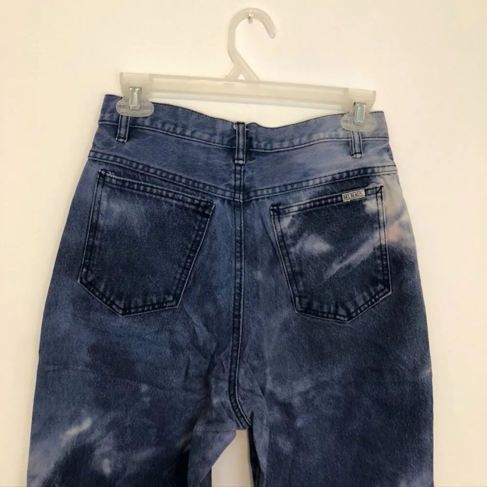 VINTAGE BILL BLASS PETITE Acid Wash High Waisted Straight Leg and/or Mom Jeans Blue Size undefined - Image 9