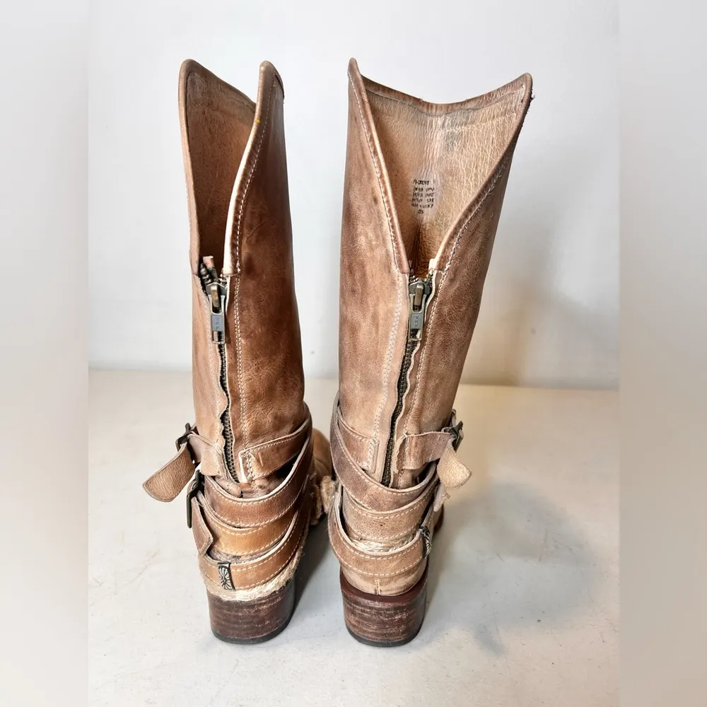 Freebird By Steven Women’s Drove Sz 6 Leather Distressed Brown Boots Western - Image 6
