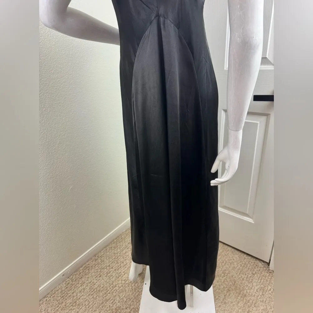 Sincerely Jules Elegant Black Satin Gown Size Medium. #183 - Image 7