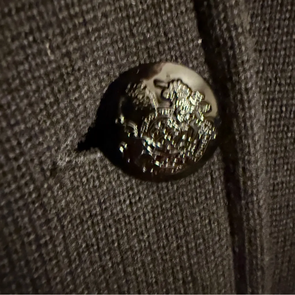 Lauren Ralph Lauren Black Blazer with Leather Accents Women's Medium - Image 4