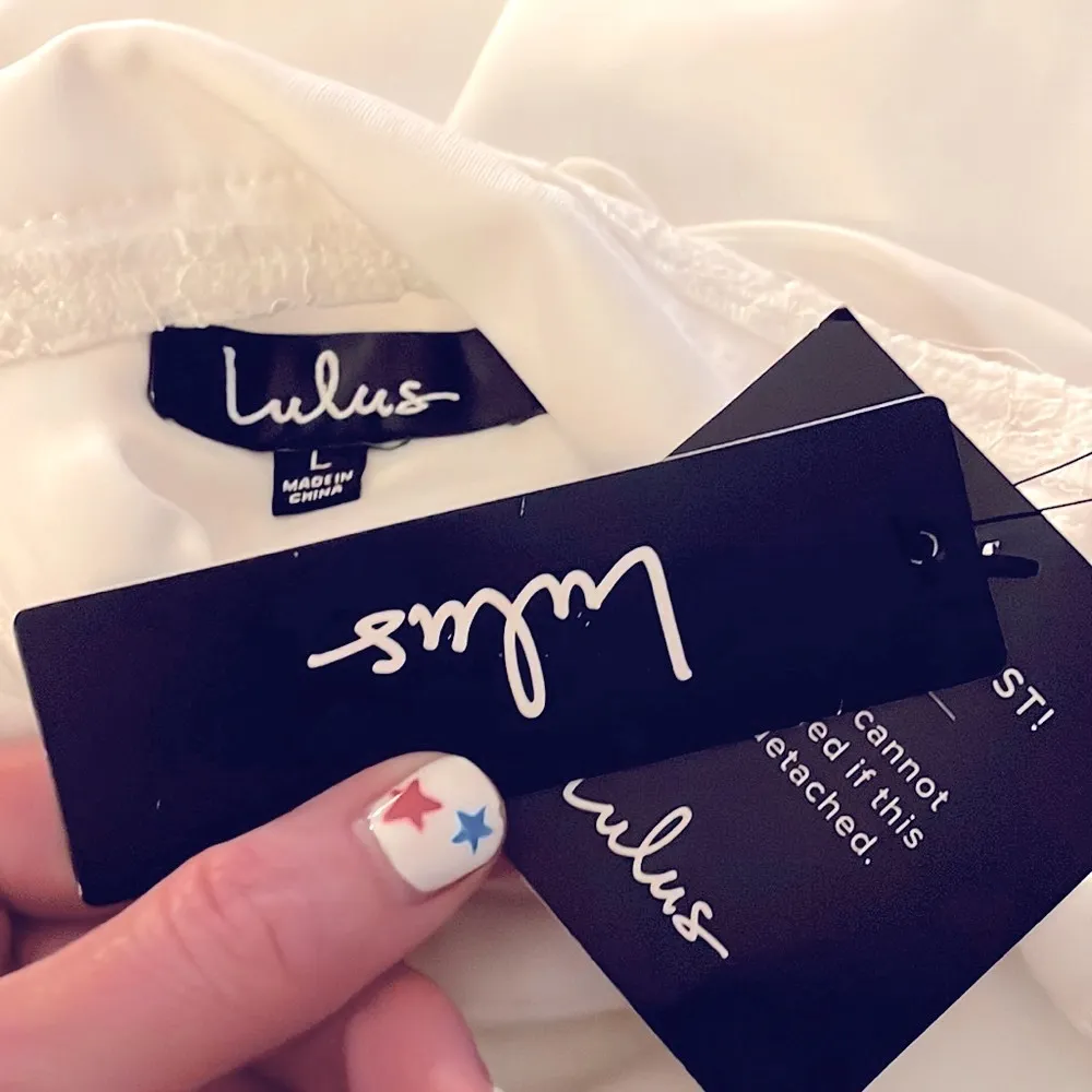 🤍Lulus Late Night Snack White Lace Backless Bodycon Dress🤍NWT~LG - Image 10