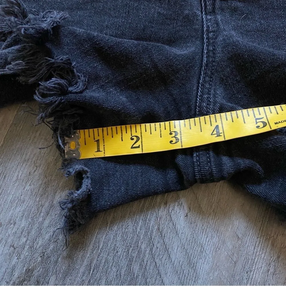 Madewell High Rise Shorts Button Fly Black 28 Waist Festival - Image 9