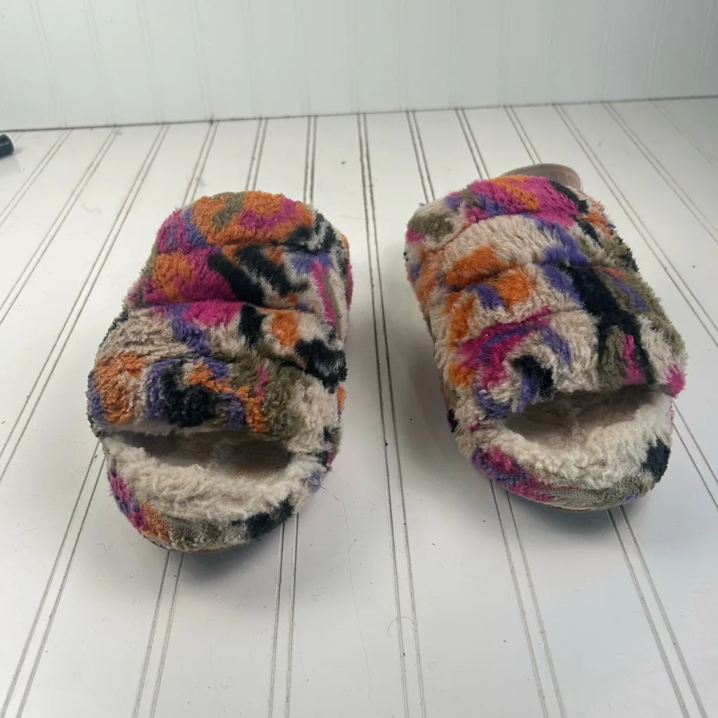 UGG Fluff Yeah Slingback Multicolor Slippers Women’s Size 8 - Image 7