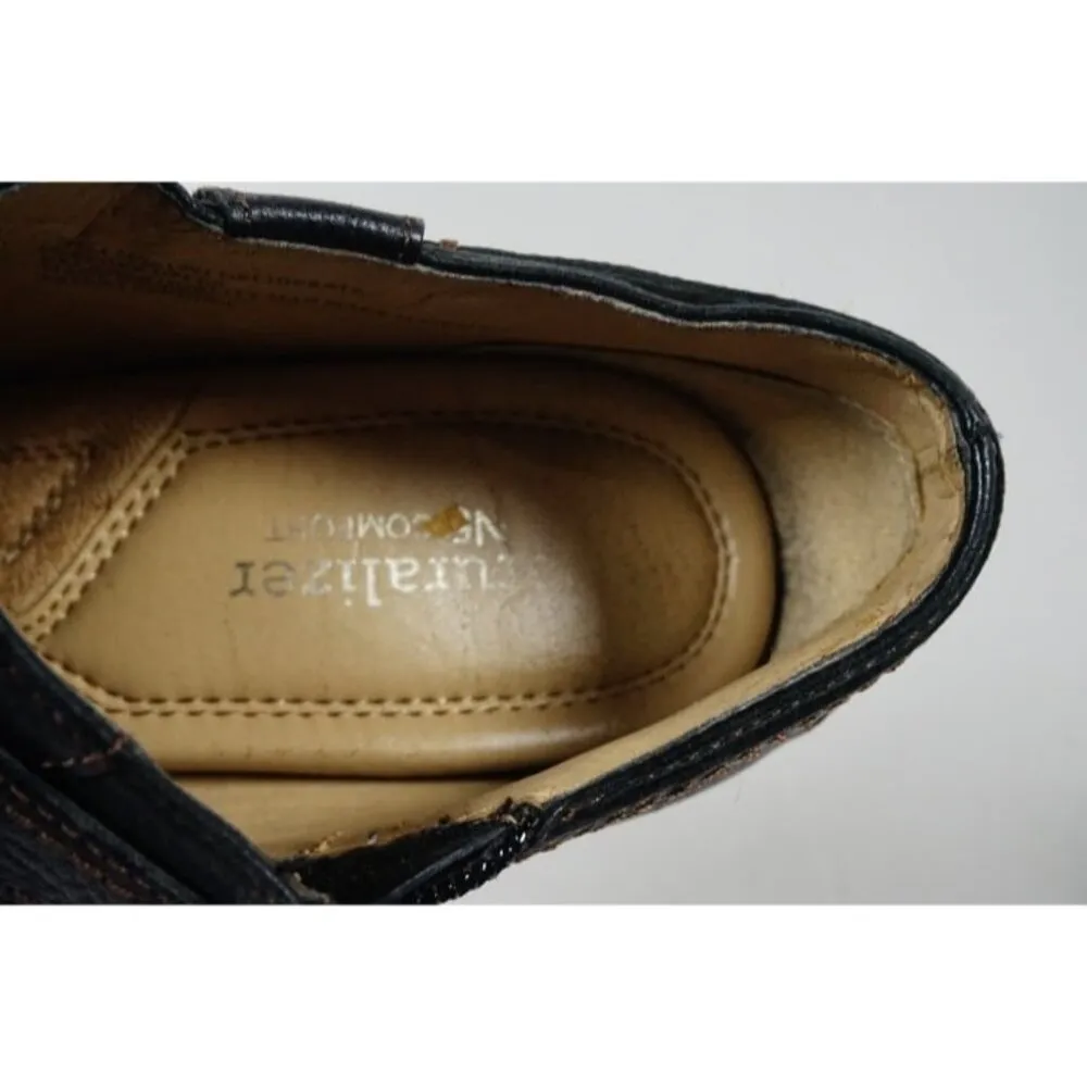 Naturalizer Deliberate Black Leather Booties Heels Pumps Size US 6.5 - Image 7