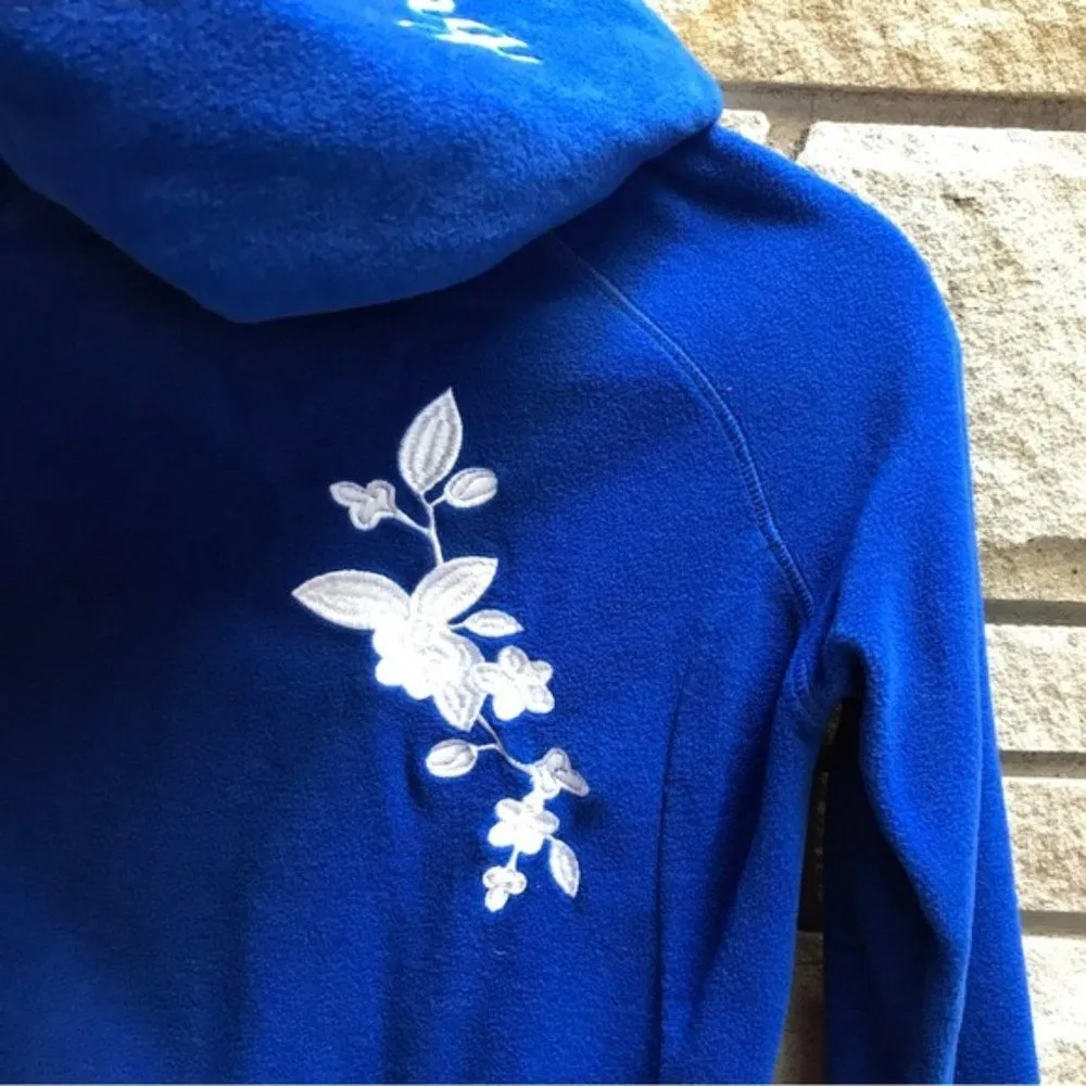 KJUS Spirit Of Skiing embroidered zip hoodie cashmere Blue Medium - Image 10