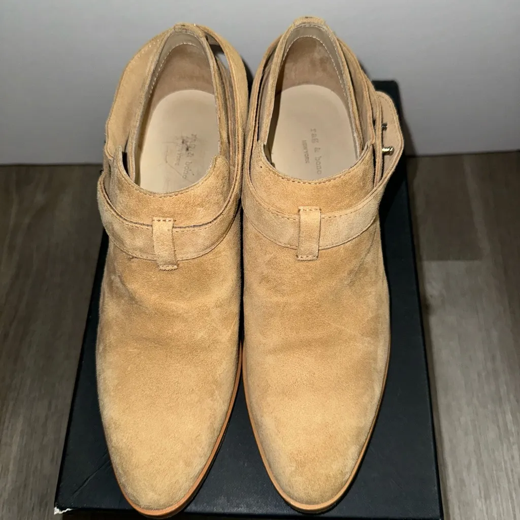 Rag‎ & Bone Harley Belted Suede Bootie - Image 4