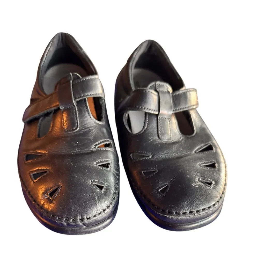 SAS Size 8 Tripad Orthotic Comfort Womens Leather Walking Shoes Black - Image 2