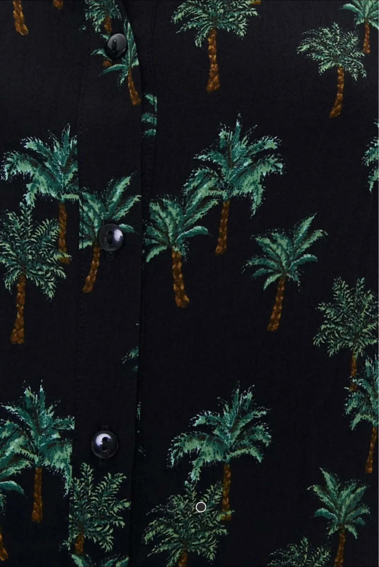 Woven Palm Tree Print Dress - Image 9