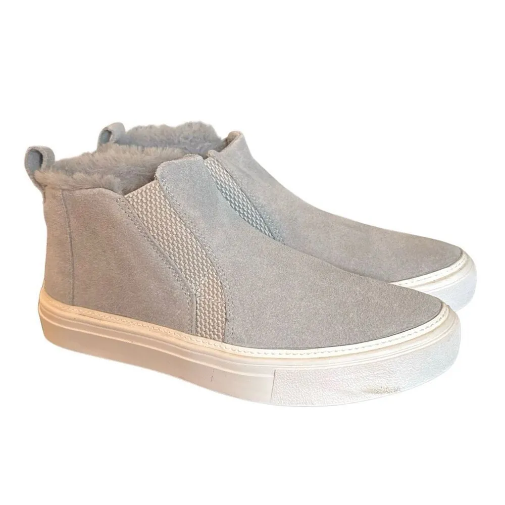 Tom’s Bryce leather grey faux fur lined sneaker bootie size 6 - Image 3