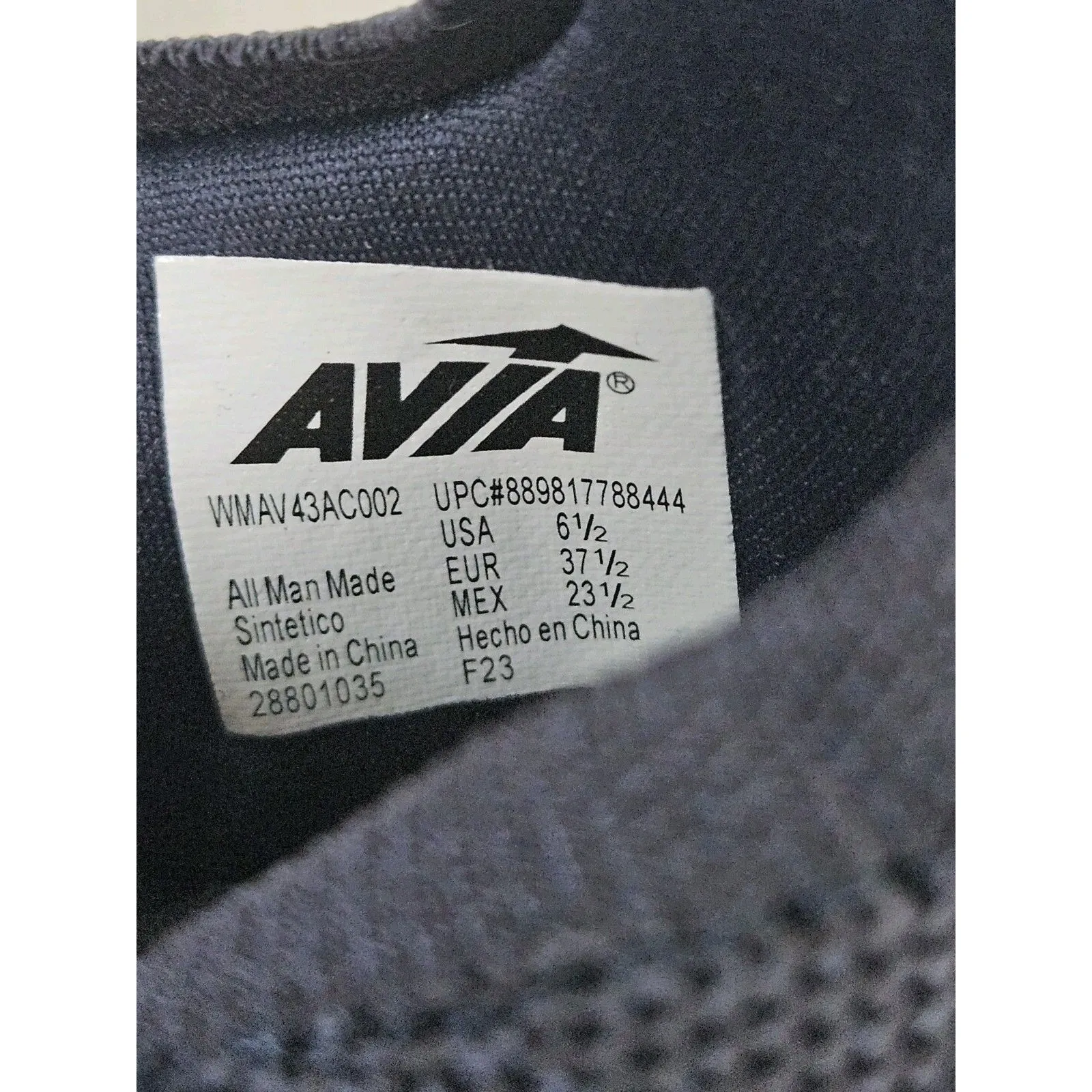 Avia  Caged Sneaker Shoes Size 6.5 Womens Blue Shoes Odor Control Laces - Image 6
