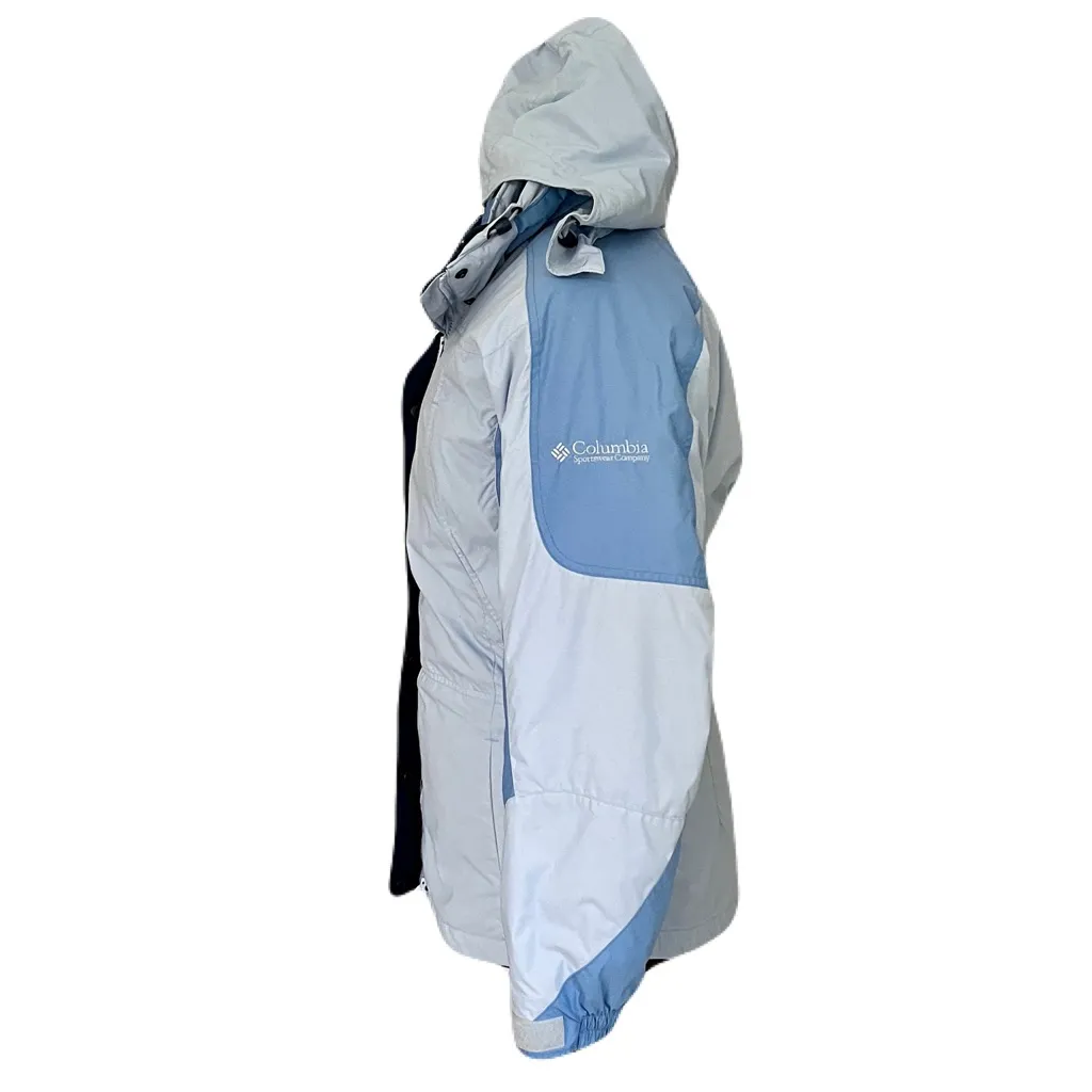 Columbia 4-in-1 Powder Blue Interchange Hooded Jacket, Size M - Image 2