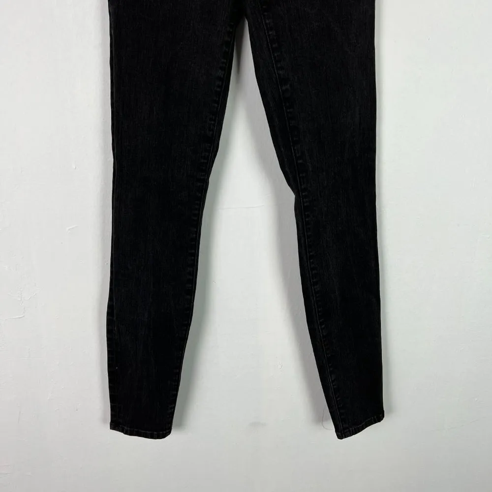 Tall 9" High-Riser Skinny Skinny Jeans in Black Frost Size 25 T T704 - Image 4