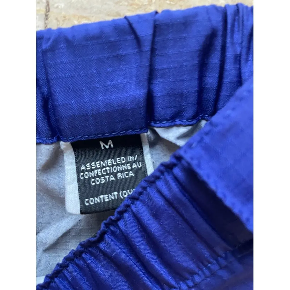 Vintage Patagonia women Blue Waterproof windbreaker Track Pants w Side Zippers M - Image 6