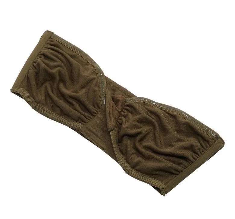 NWT $28  Willow Strapless Tie Bandeau Olive M - Image 5
