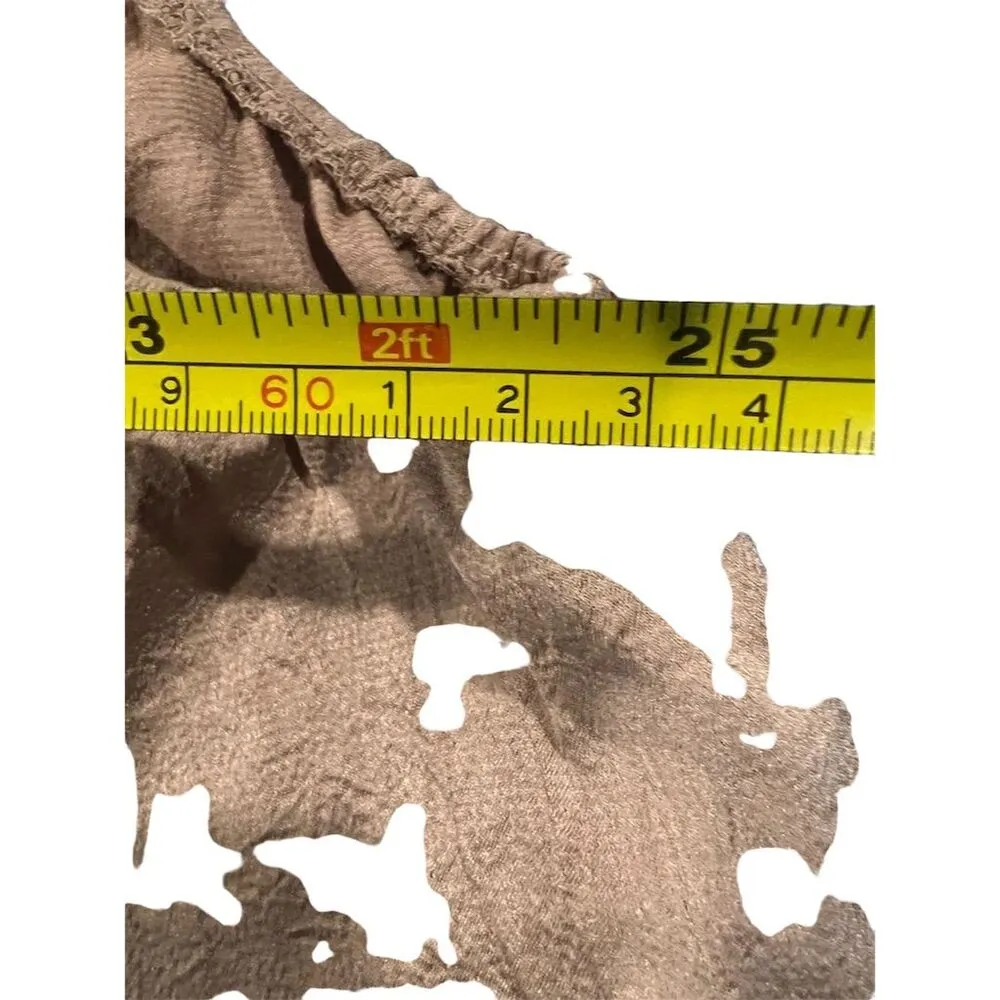 Andrée by Unit Women's 2XL Mocha Tan Satin Sleeveless Tank Top Casual Scoop Neck - Image 5