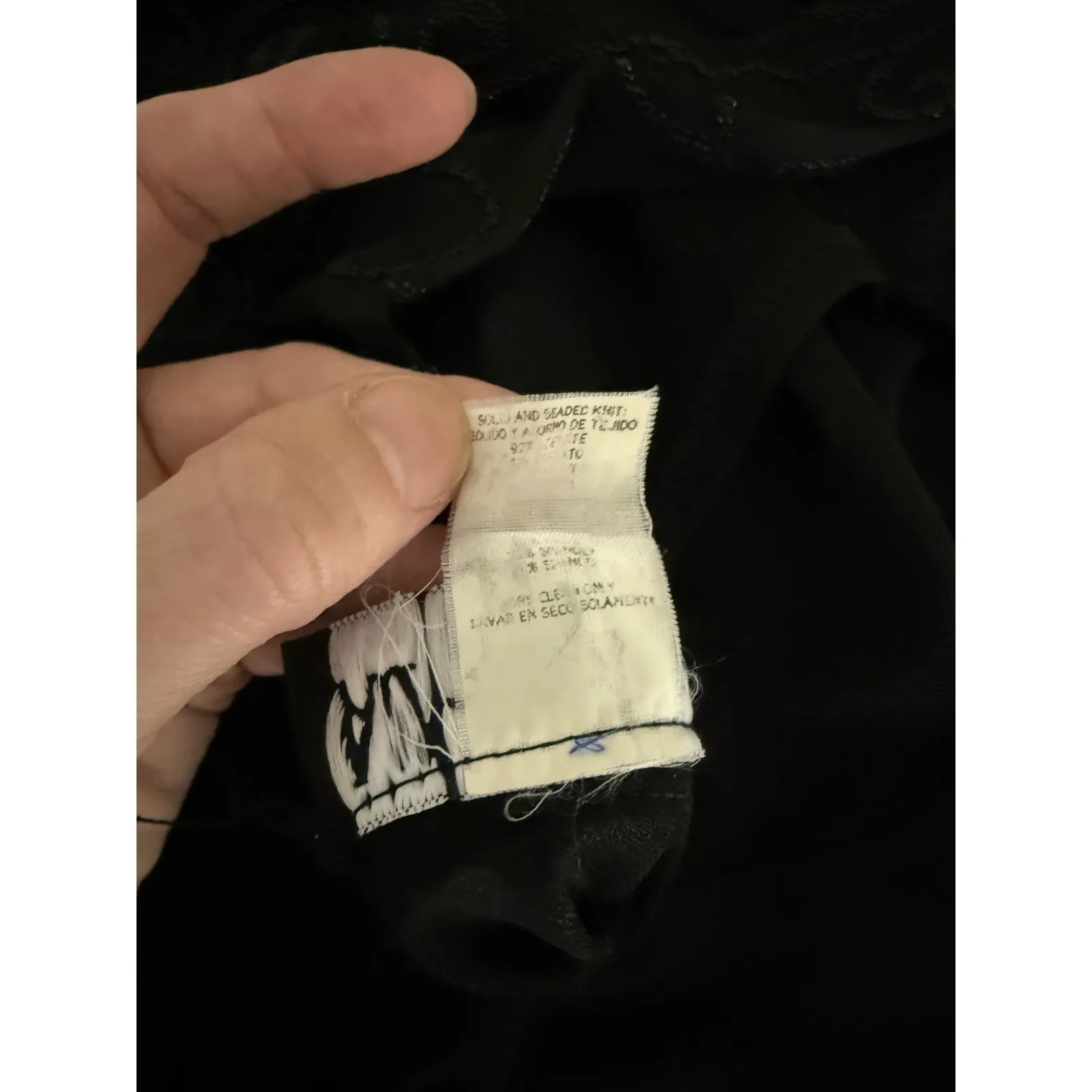 Vintage 90s All That Jazz Black Beaded Embellished Mesh Cut-Out Long Maxi Dress - Image 9