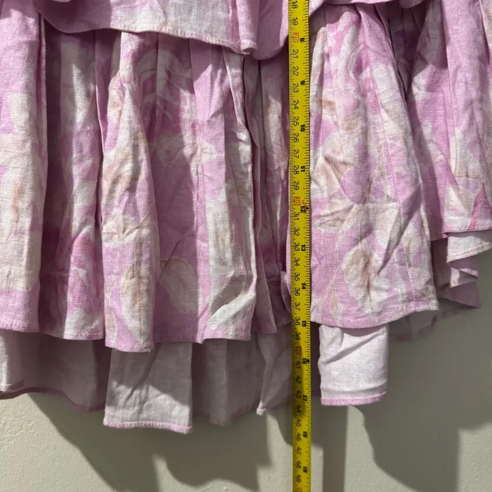 LoveShackFancy ruffle mini skirt in Powder Pink size Medium - Image 5