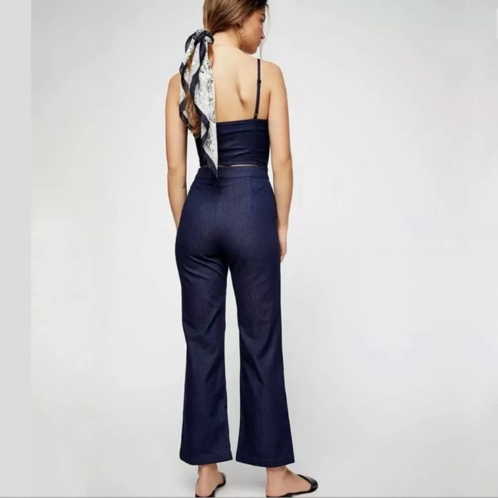 3x1  NYC Peek A Boo Denim Jumpsuit Size Medium - Image 2