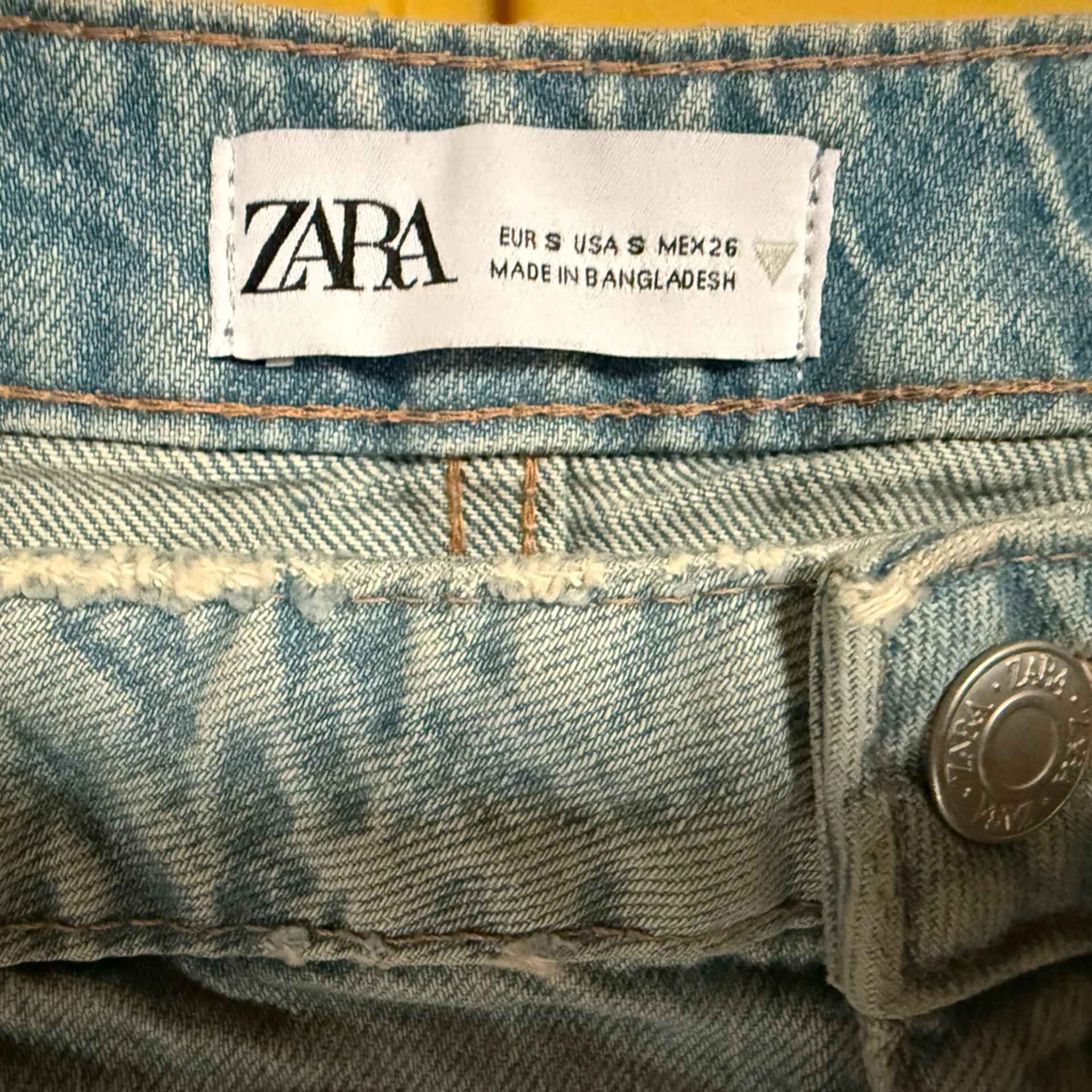 Zara Light Blue Denim Women's Top - Image 3