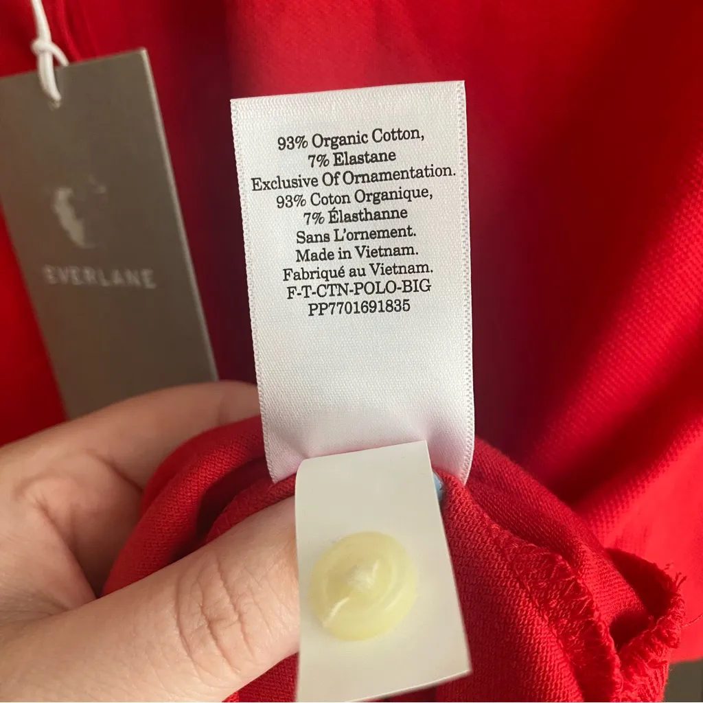NWT Everlane Cotton Polo Tee - Image 3