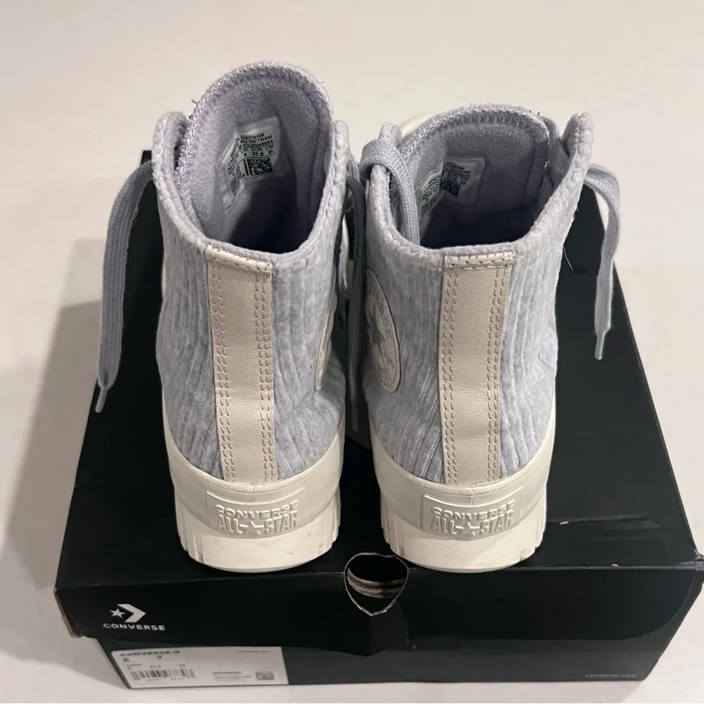 New Chuck Taylor All Star Lugged 2.0 Velour Gravel Womens Shoes 7 Mens 5‎ - Image 6