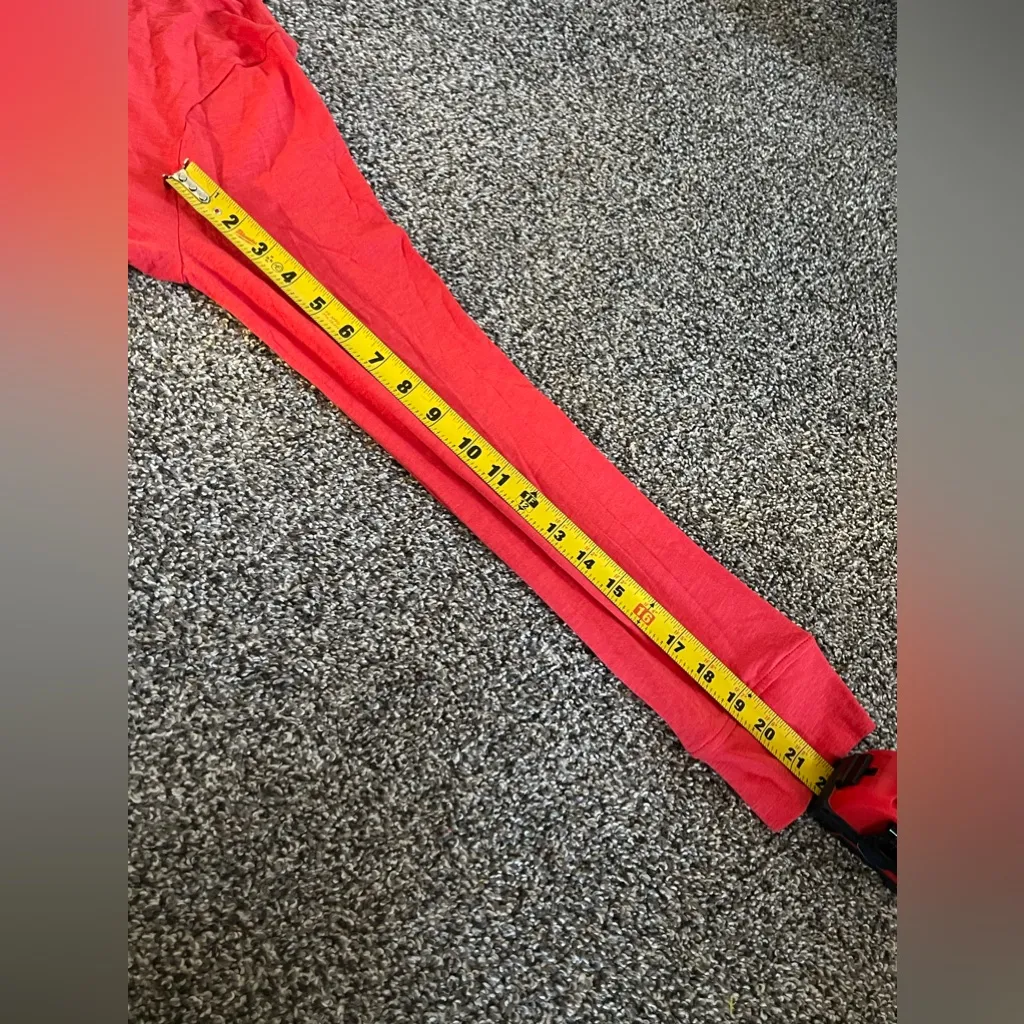 J.Crew Vintage Cotton red Long Sleeve Re-imagined Scoop Neck Shirt XL - Image 10