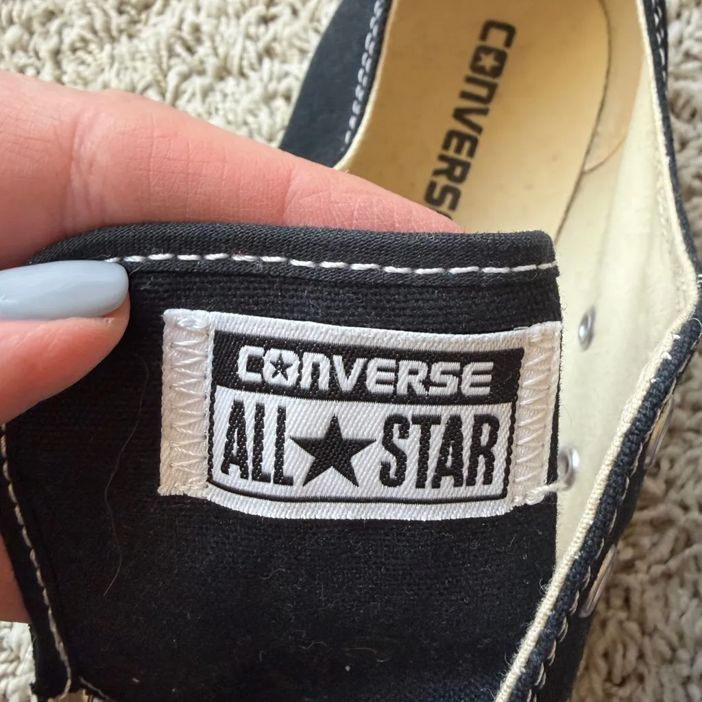 Converse Chuck Taylor All Star Low Top Sneakers Women’s Size 8.5 Black C12 - Image 4