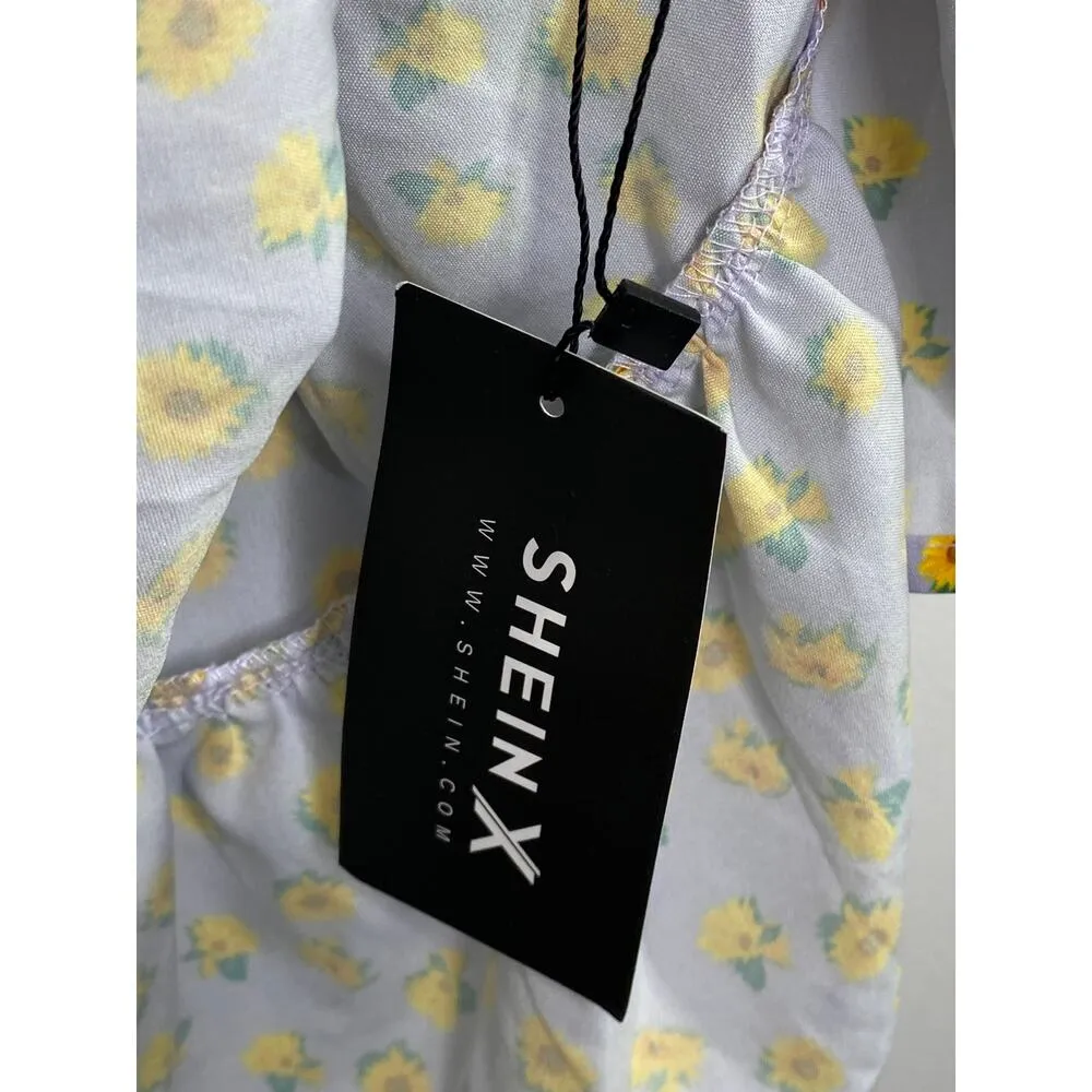 Shein Womens Babydoll Sunflower Mini Dress Size S NWT Sundress Cottagcore - Image 6