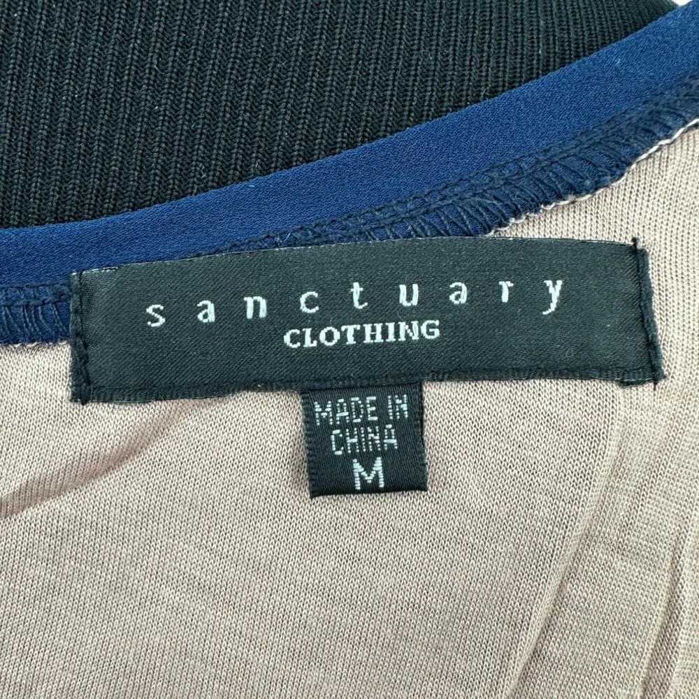 Sanctuary | Medium | Navy Blue Eyelash Lace Nude Lined Short Sleeve Shift Dress - Image 6