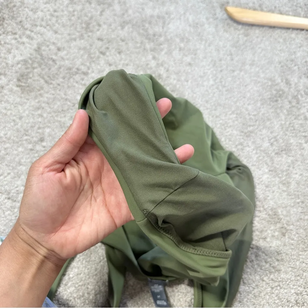 Aerie Women’s Shine Birthday Super Scoop Cheekiest One Piece Swimsuit in Green S - Image 8