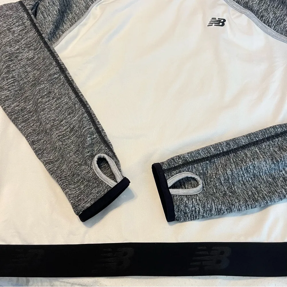 New Balance Athletic Workout Top Cropped Women’s Size Large Cutout Back - Image 9