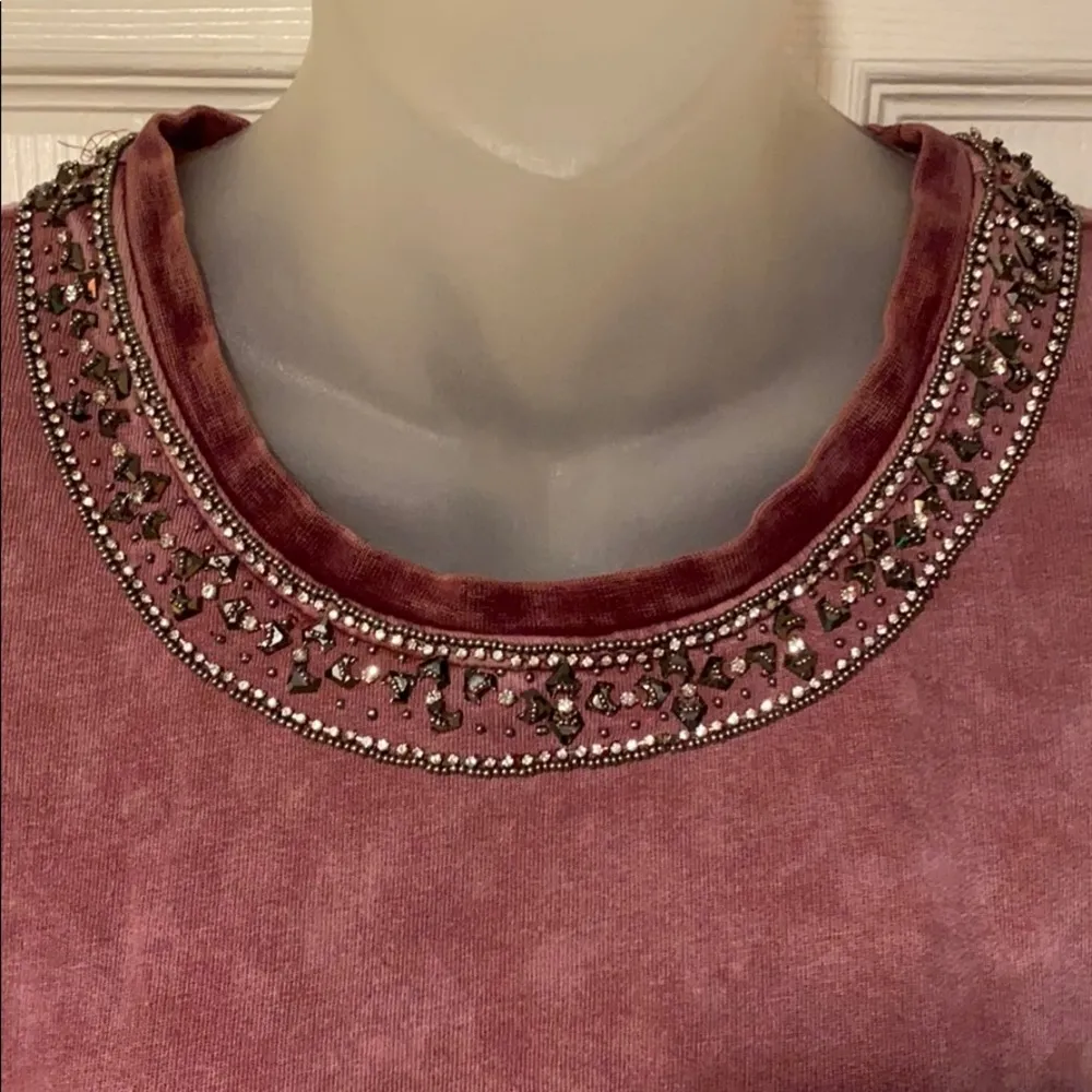 The Kooples Sport Jewel Collar Cropped Sweatshirt - Image 4