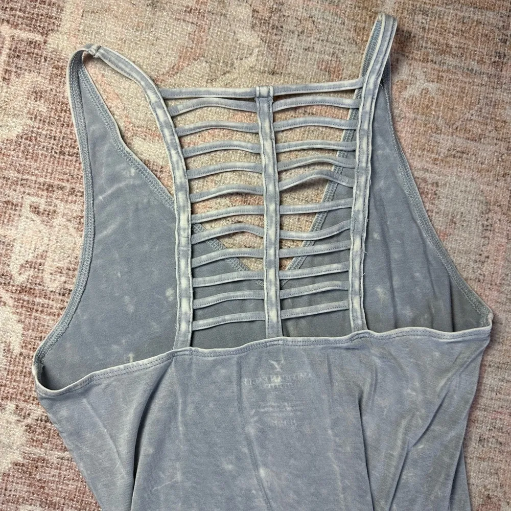 American Eagle Acid Wash Bodysuit Tank - Image 3