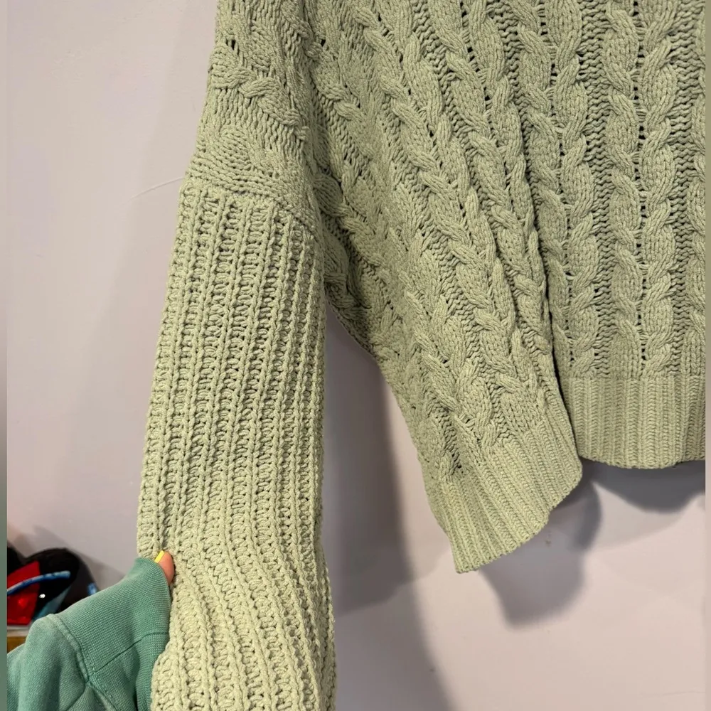 Green knit turtleneck POL sweater‎ - Image 2