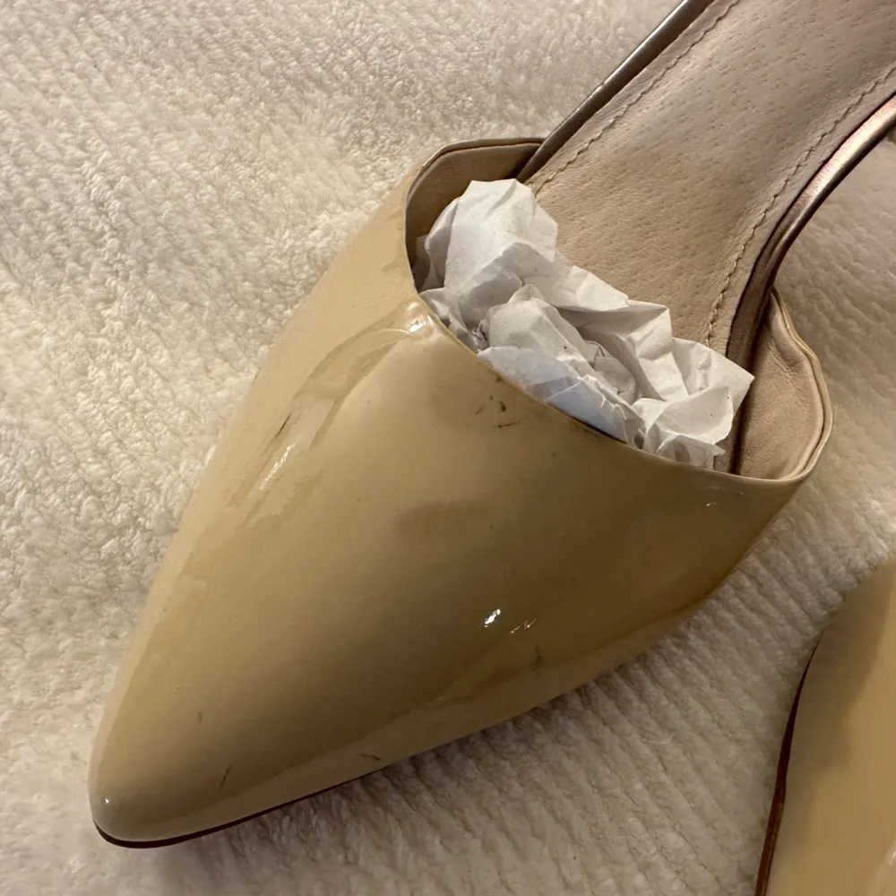 Louise et Cie Esperance Bisque Nude Patent Pointed Toe Pumps Size 9 - See Pics - Image 3