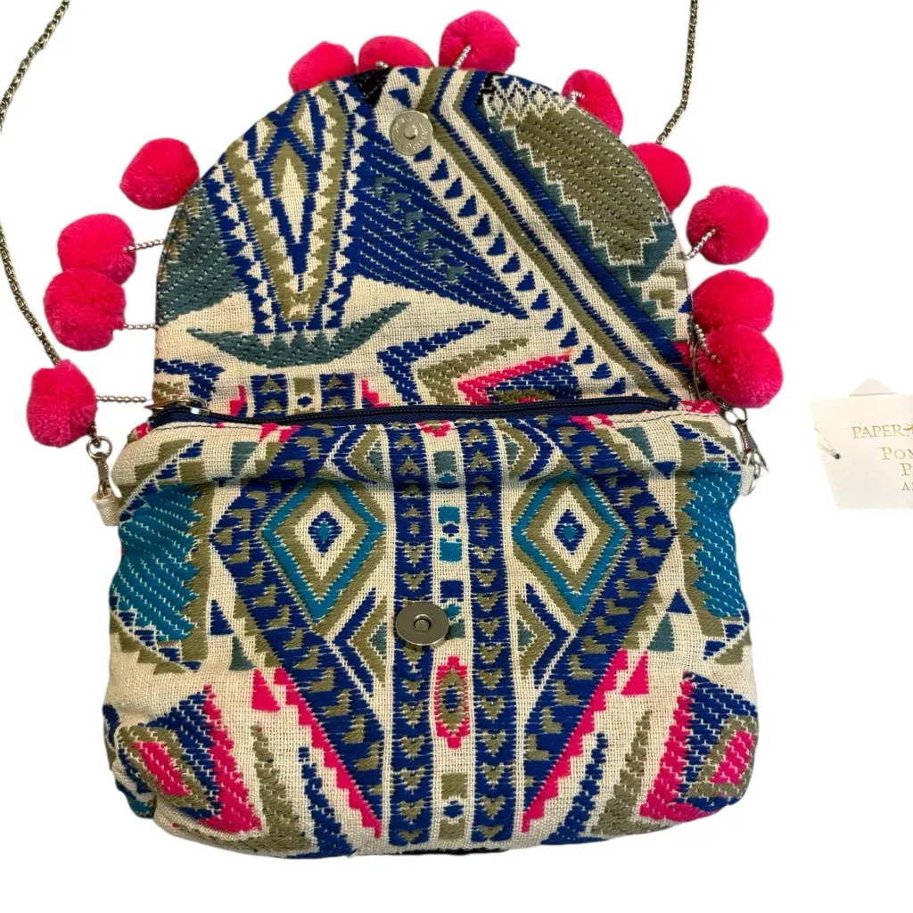 Paper Source Boho Pom Pom Clutch - Image 4
