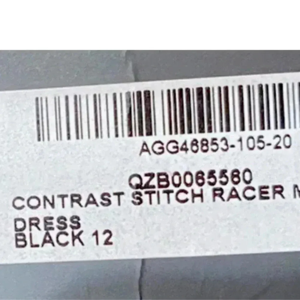 NWT Nasty Gal Collection Women’s Contrast Stitch Racer Mini Black Dress size 8 - Image 9