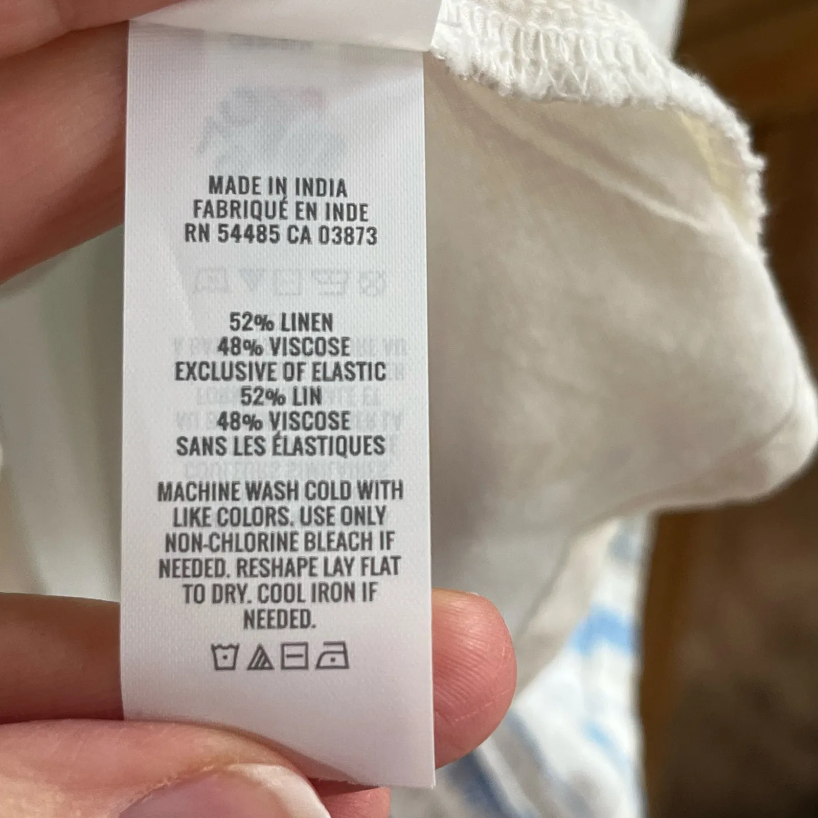 Aerie Love Of Linen Blend Mini Dress White And Blue Stripe Size M. NEW - Image 12