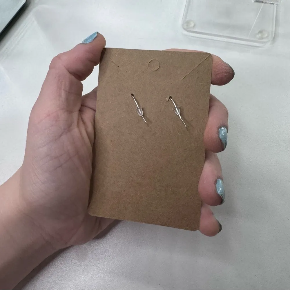 Blue star lollipop wand  earrings - Image 3