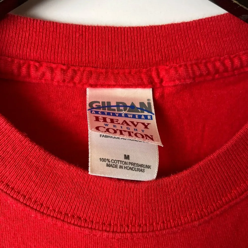 Washington DC T Shirt Vintage Y2K Red Medium M Embroidered Tee - Image 12