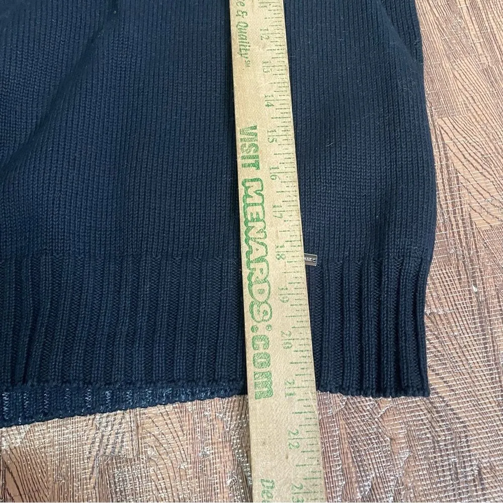 Paul & Shark Yachting Navy Pima‎ Cotton V Neck Short Sleeve Sweater Top Large Blue - Image 11