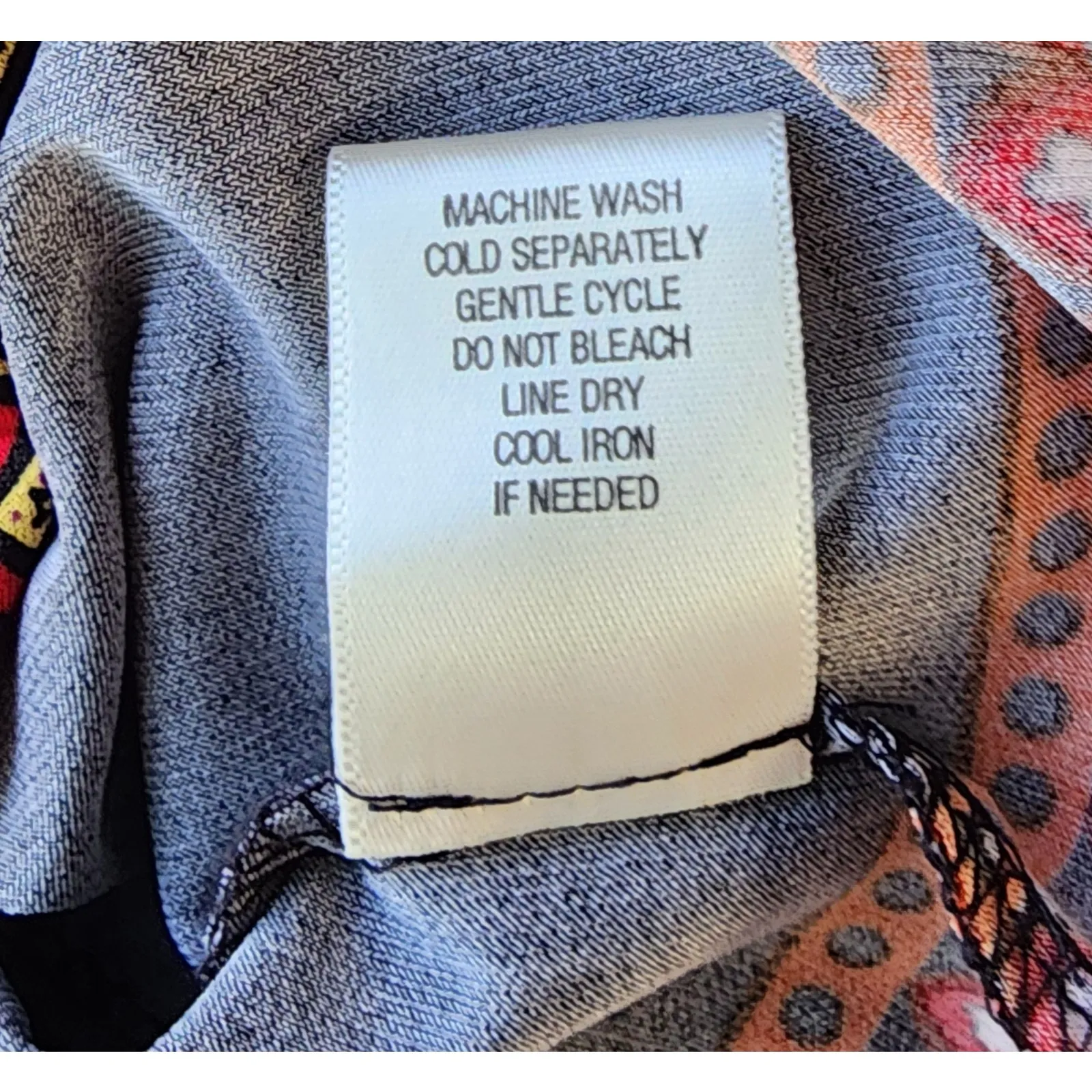 Emma & Michele Black Multicolor Paisley Geometric Shift Midi Dress Medium - Image 15