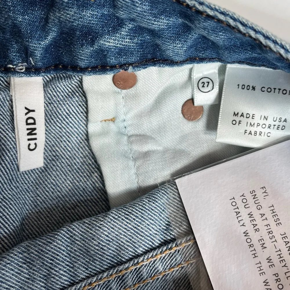 Grlfrnd The Cindy High Rise Cutoff Shorts Blue Size 27 - Image 4