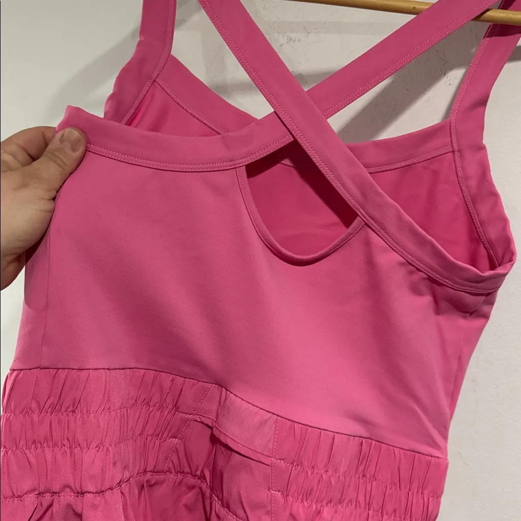 Pink Sleeveless romper lined medium stretch - Image 3